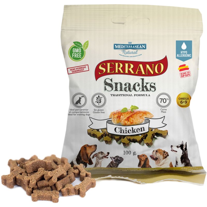 Mediterranean Natural Snacks Serrano Poulet Pour Chien