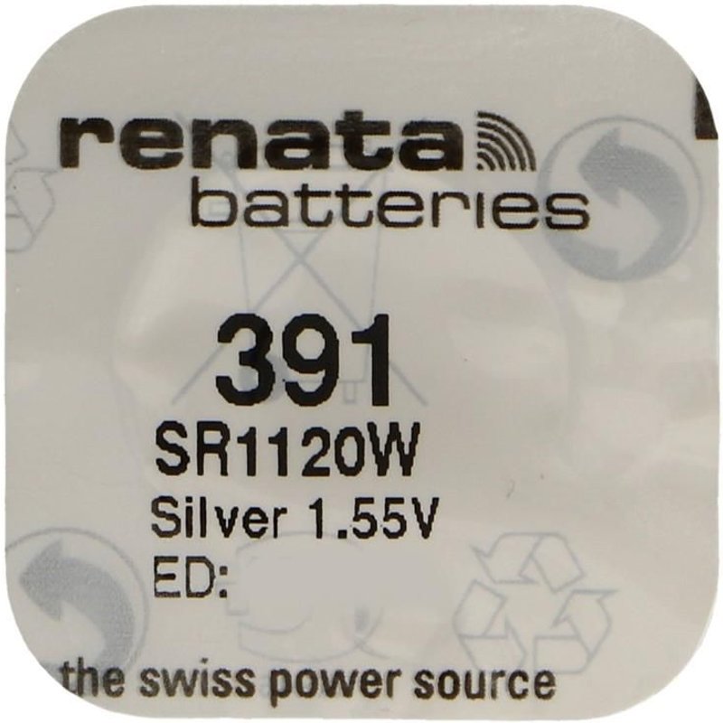 RENATA Pile bouton Silver Oxyde 391 / SR1120W 0% mercure