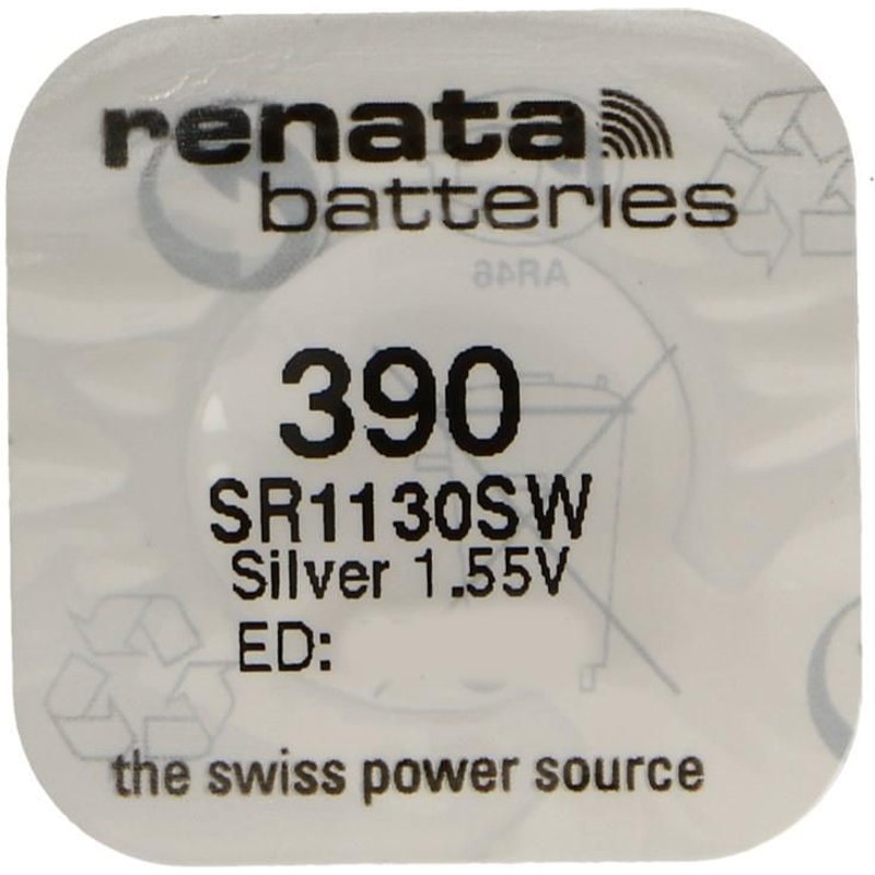 RENATA Pile bouton Silver Oxyde 390 / SR1130SW 0% mercure