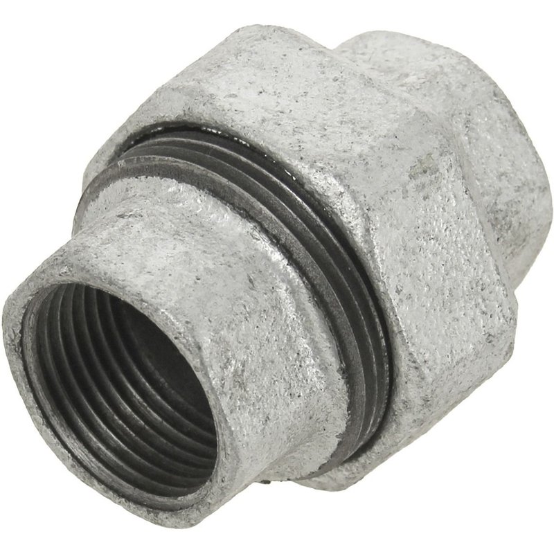 Union double Femelle à joint conique 340 galvanisé 1 1/4'' 33/42 - VIRFOLLET - 34005006