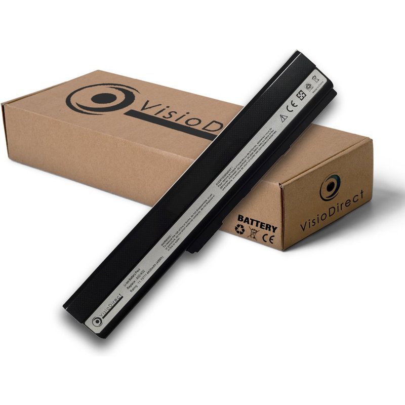 Batterie pour ASUS X42JB X42JK X42JR X42JV X52 X52D X52DE X52DR X52F X52J X52JB X52JC X52JE X52JG 10.8V 4400mAh - Visiodirect -