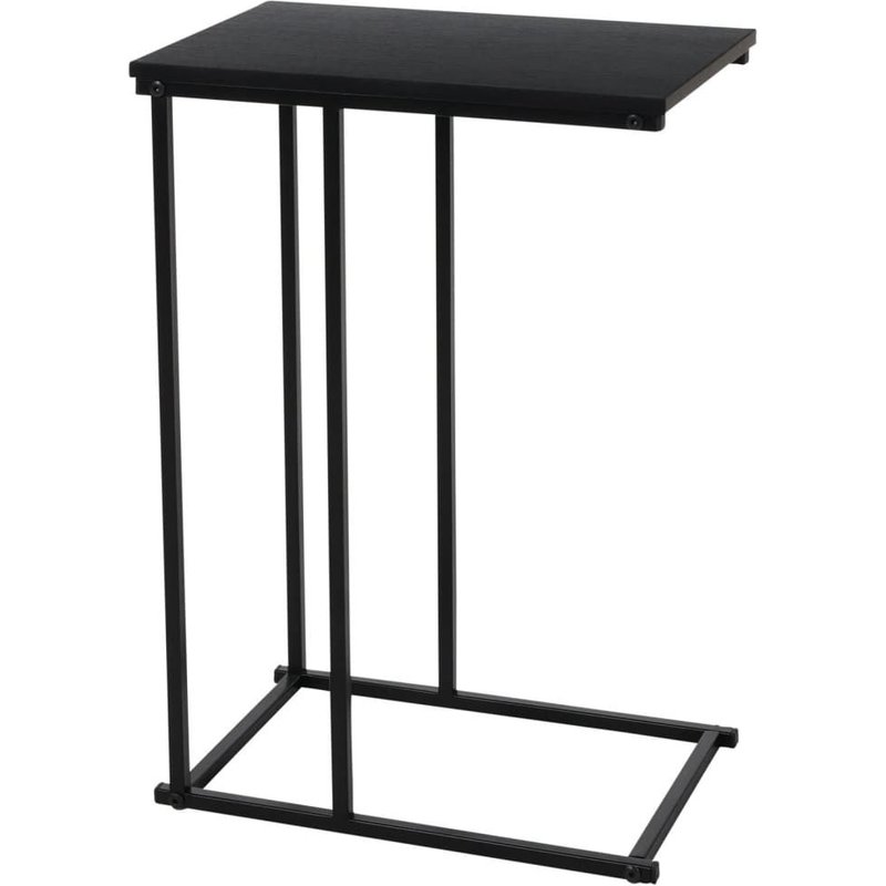 H&s Collection Table D'appoint Avec Dessus En Mdf Noir