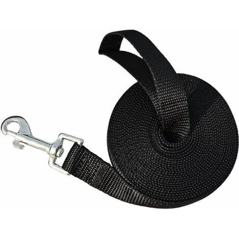 Laisse Pour Chien 5m/ 10m / 15m Noir, Laisse De Dressage De Chien, Longue Laisse Pour Petits À Grands Chiens
