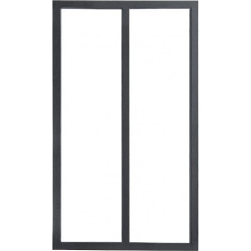 Verrière intérieure 2 carreaux 108 x 63,2 cm noir sablé Kit Atelier