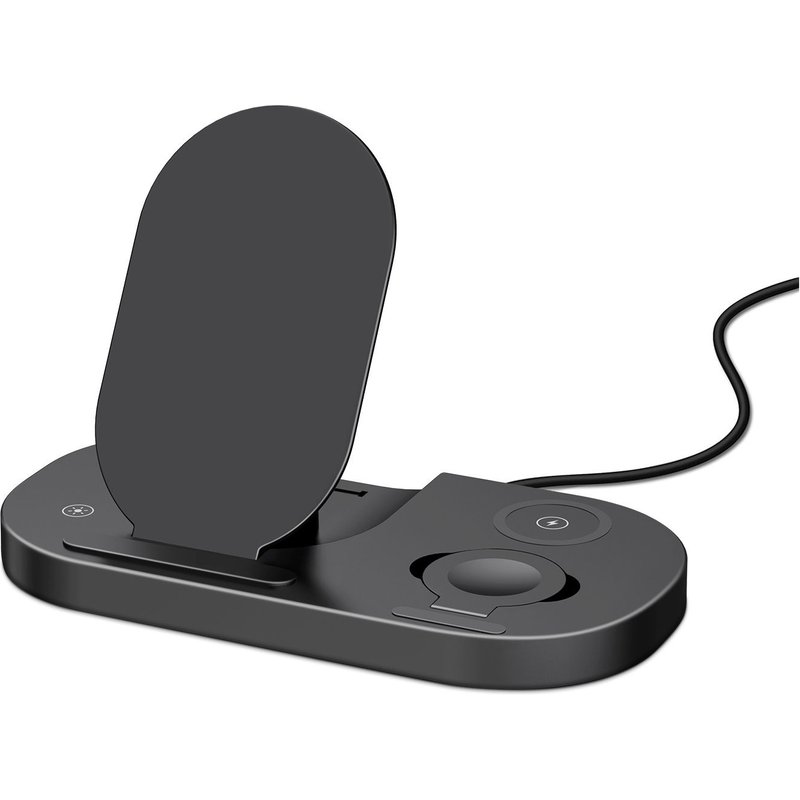 Chargeur sans fil 3 en 1 Station de recharge rapide Compatible iPhone Series, Android Phone, Apple Watch et AirPods