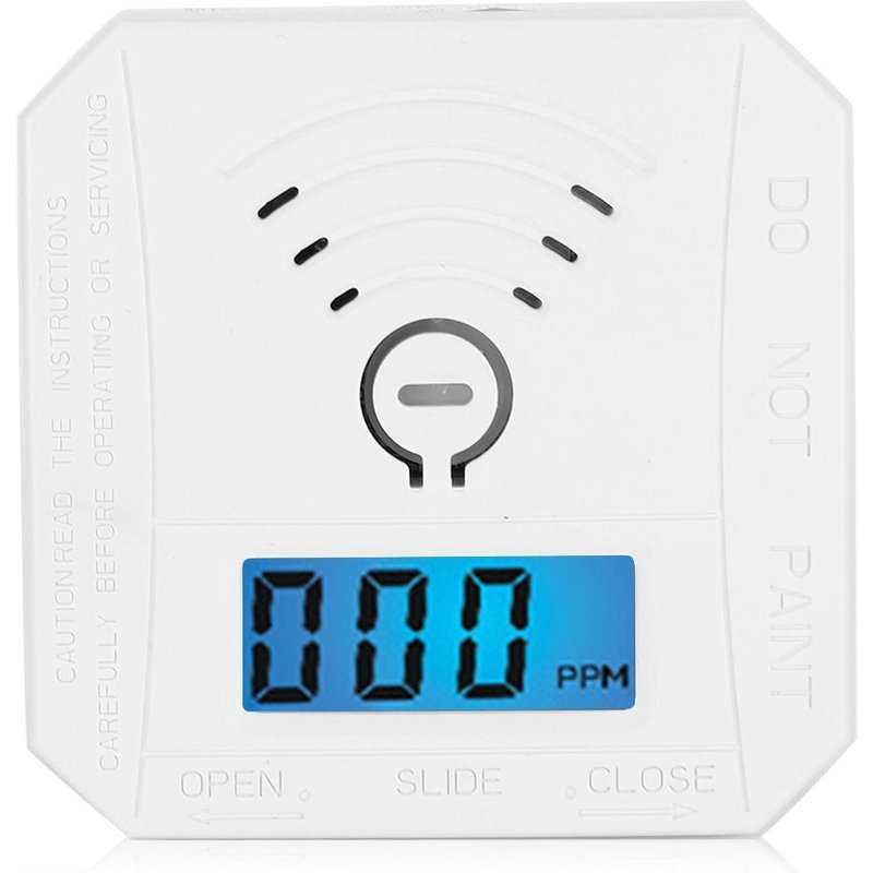 CAPTEUR DE GAZ DÉTECTEUR DE MONOXYDE DE CARBONE ET DE FUMÉE LCD