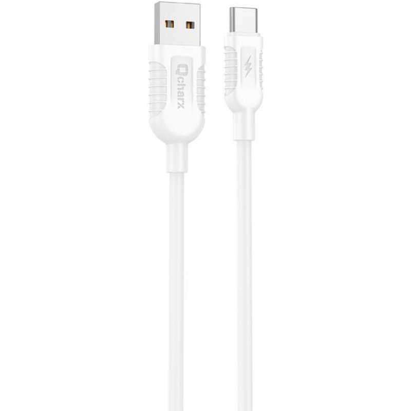 Câble Qcharx Athens USB vers Type C 3A 18W (1 m) PVC blanc