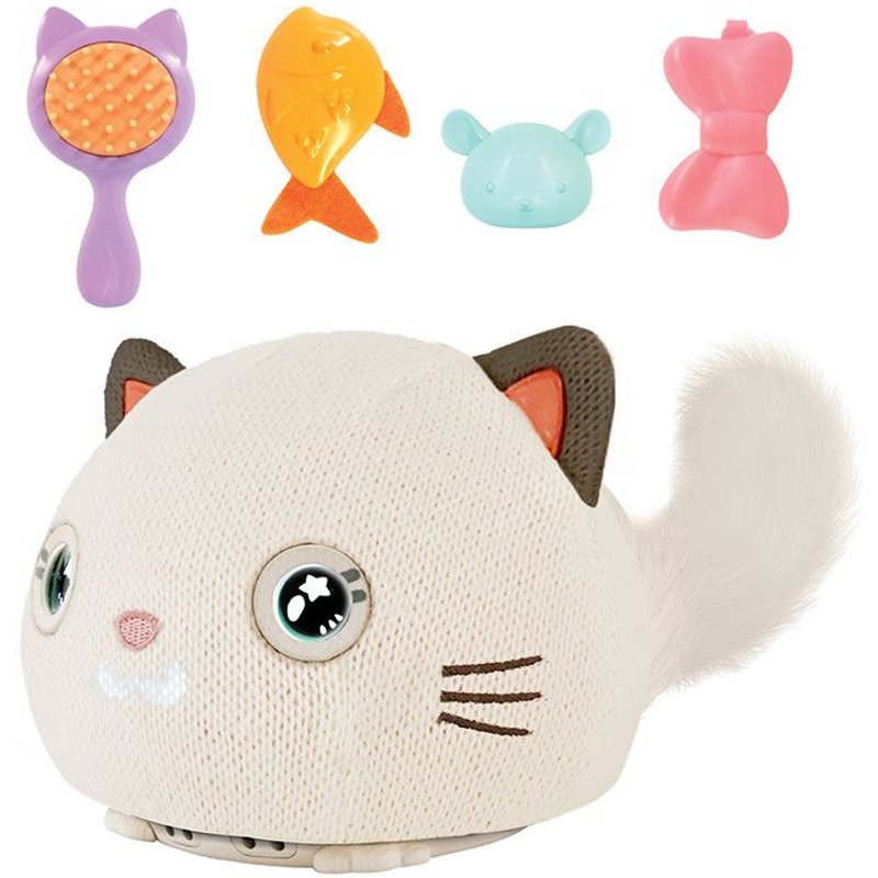 Purro Le Chaton Interactif Et Ses Accessoires - Gris