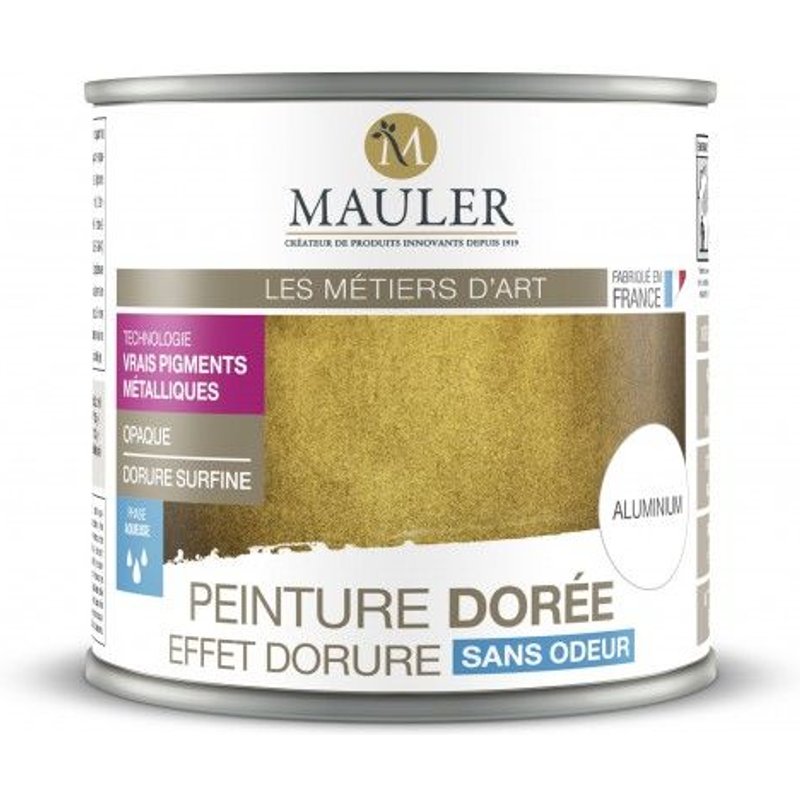 Peinture dorée effet dorure teinte Or riche pâle 5L Mauler