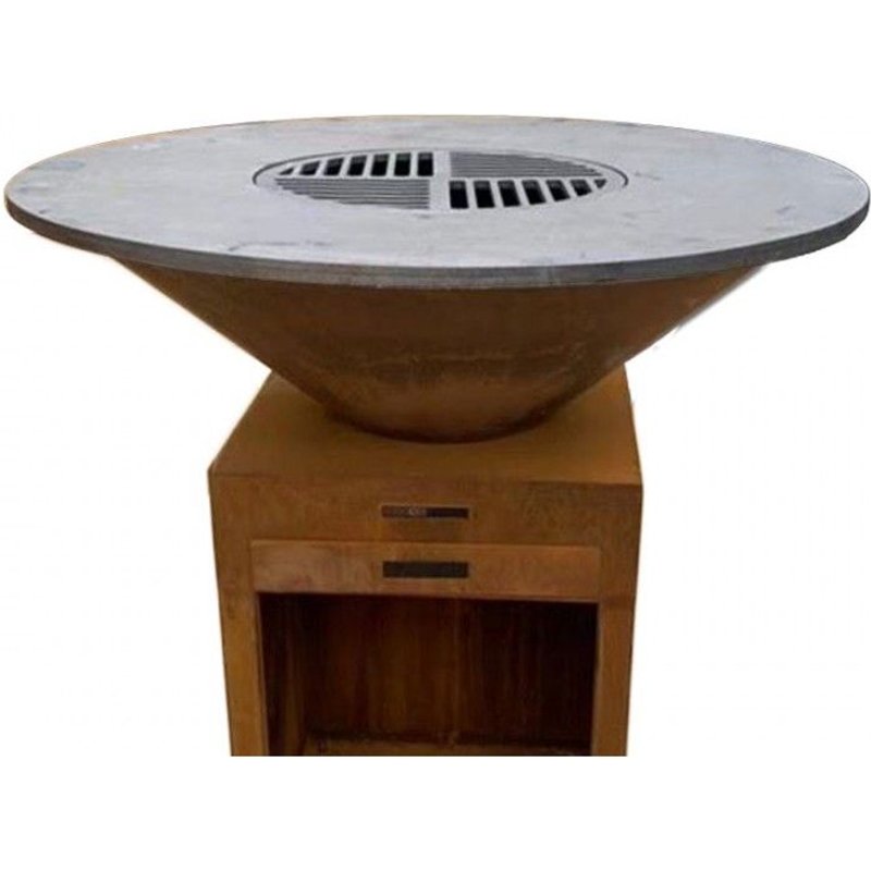 Brasero Corten: Modèle Saturn 100cm