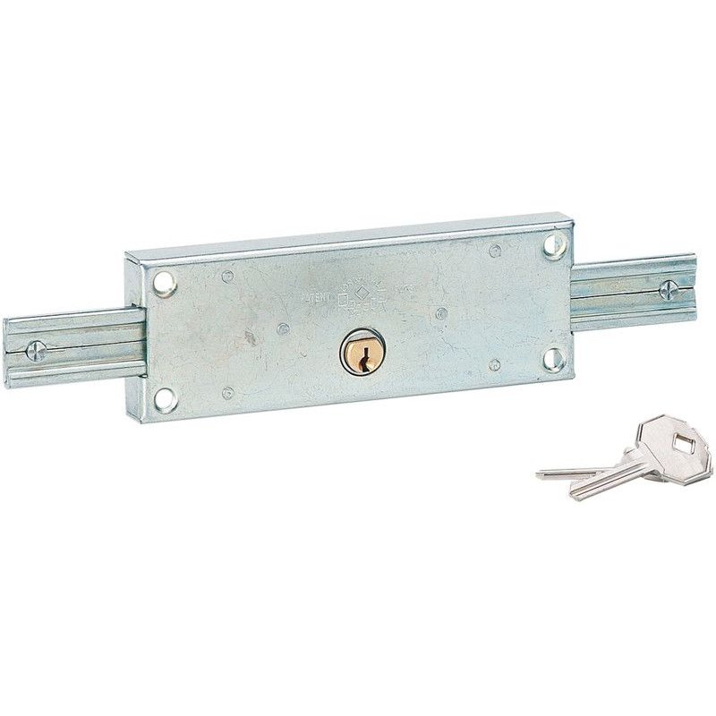 Serrure rideau métallique à cylindre Thirard Ø 25mm zingué