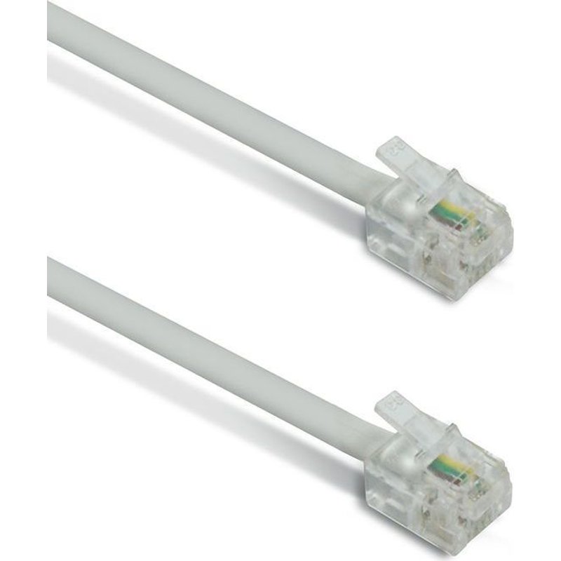 Câble téléphonique METRONIC Câble téléphonique Plat RJ11 mâle/mâle