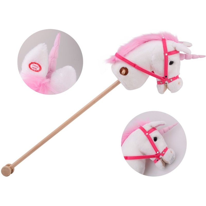 Cheval De Bois Licorne Avec Son