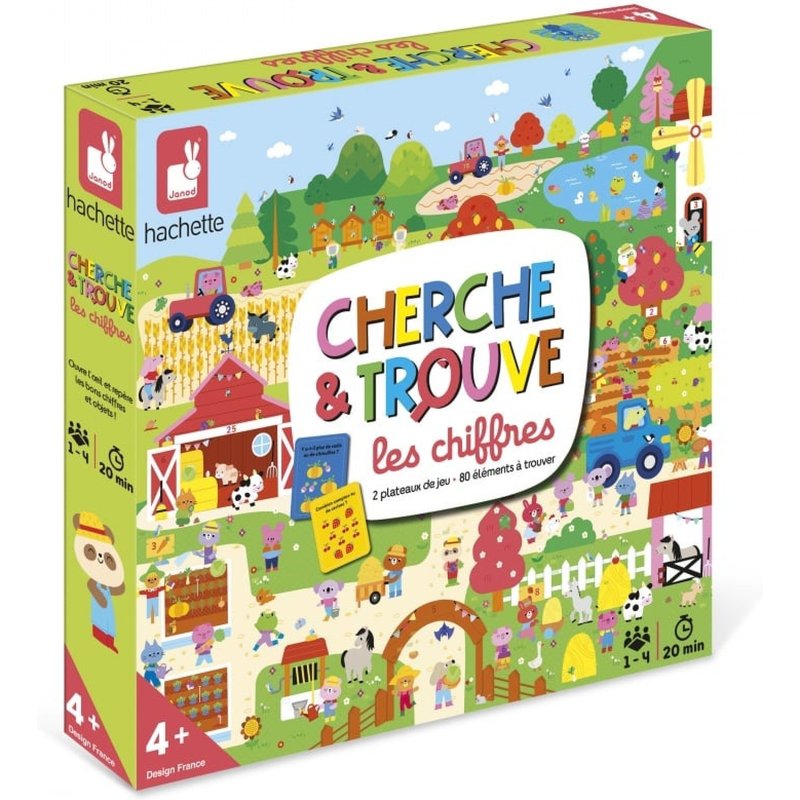 Jeu D'observation Cherche Et Trouve Les Chiffres - Janod