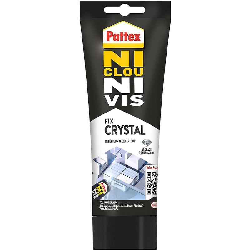 Pattex Ni Clou Ni Vis Pattex Crystal tube 208g