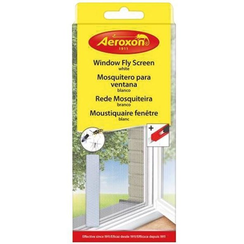 Moustiquaire fenĂȘtre blanche 130x50cm