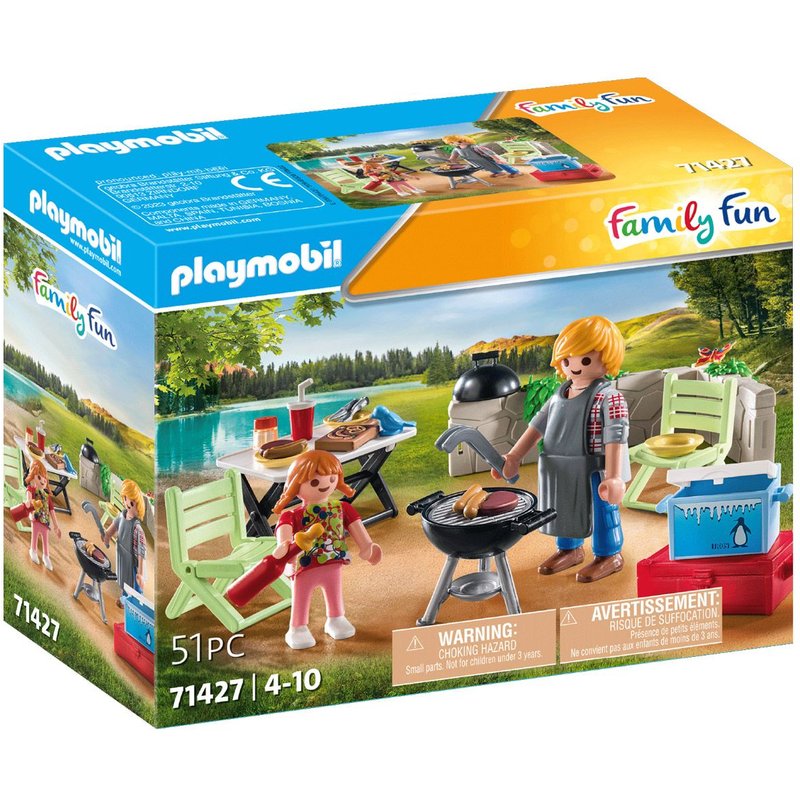 Playmobil Family Fun 71427 - Barbecue Avec Papa Et Enfant