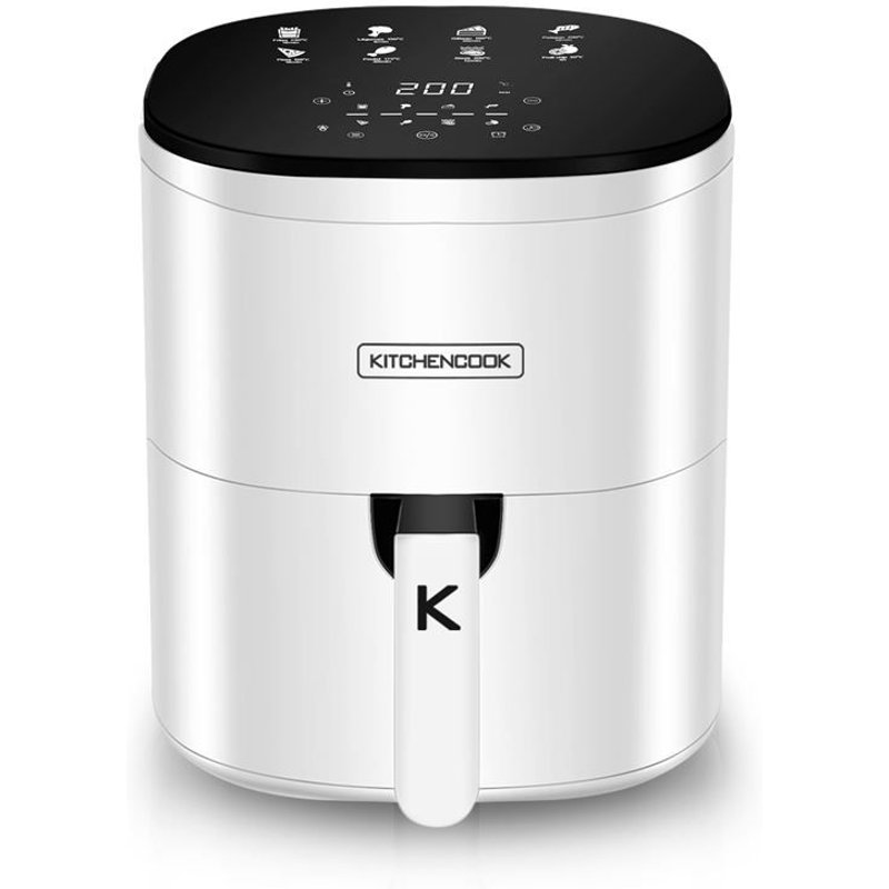 Friteuse Sans Huile 6.5l 8 Programmes Airmed6 White De Kitchencook