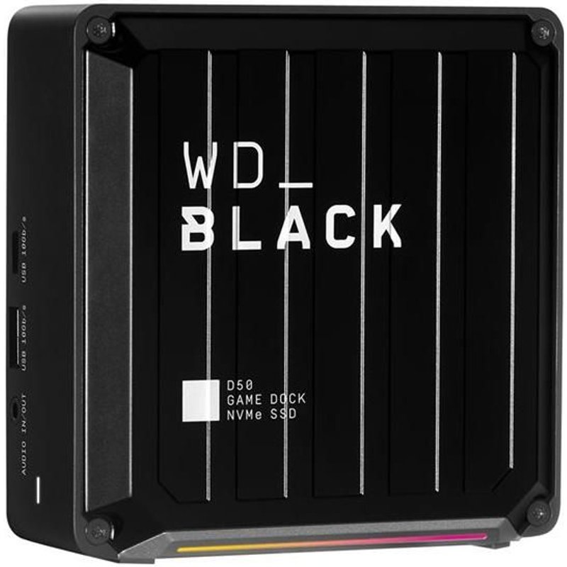 WD_BLACK D50 Game Dock WDBA3U0020BBK - Station d'accueil - Thunderbolt 3 - DP, Thunderbolt - HDD 2 To - 1GbE - EMEA