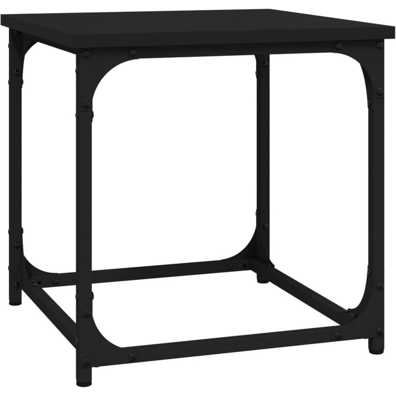 Vidaxl Table D'appoint Noir 40x40x40 Cm Bois D'ingénierie