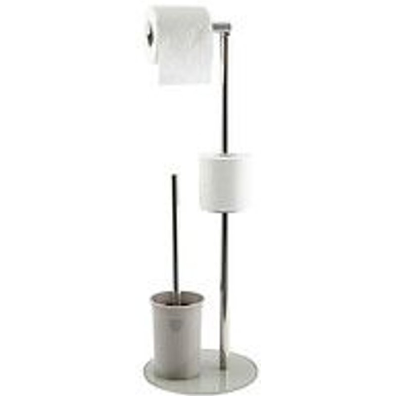 Msv Combin? Wc Inox Et Verre Taupe
