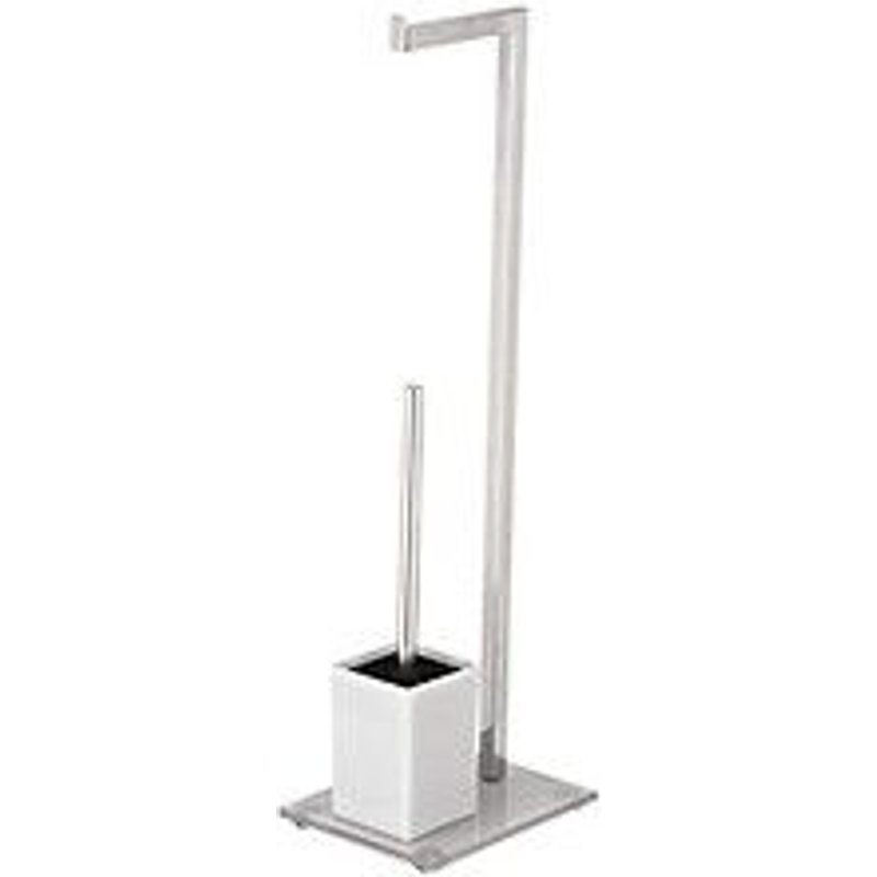 Msv Combin? Wc Inox Et Verre Blanc