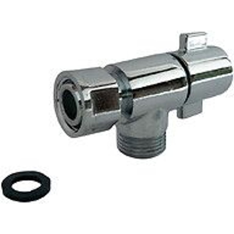 Robinet De Wc 1/4 De Tour ?Querre Design Chrom? M12/17 - Ecrou Prisonnier 12/17