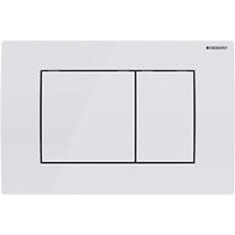 Geberit Delta30 plaque de d?clenchement double touche, blanc alpin (115.137.11.1)