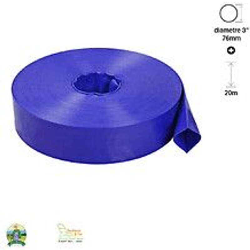 Tuyau ?vacuation eau gros d?bit pour pompe de jardin diam?tre 3 longueur 50m