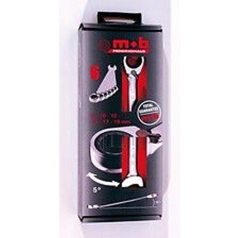 Jeu de clés mixtes à cliquet - 8-10-11-12-13-15-16-17-18-19 mm