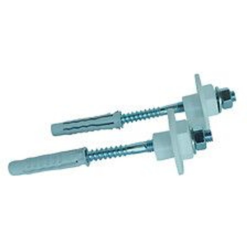 2 Fixations Lavabo Paroi Pleine Rondelle Excentr. 10x120