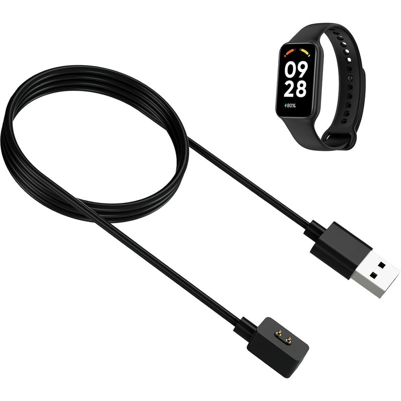 Station De Charge Magnétique Compatible Avec Xiaomi Redmi Watch 3/2 Lite/Smart Band Pro/Mi Band 7 Pro Chargeur Avec Câble Usb De 1m Pour Montres Connectées Noir