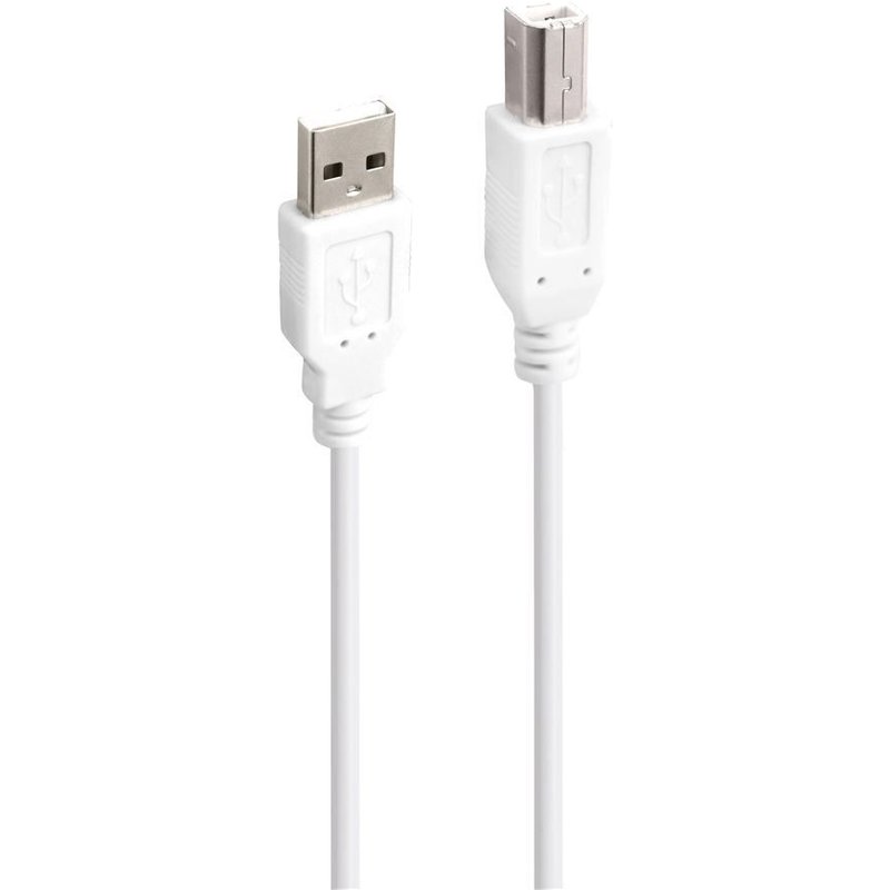 Cables USB Accsup CABLE IMPRIMANTE USB-A VERS USB-B 2.0 1,8M BLANC