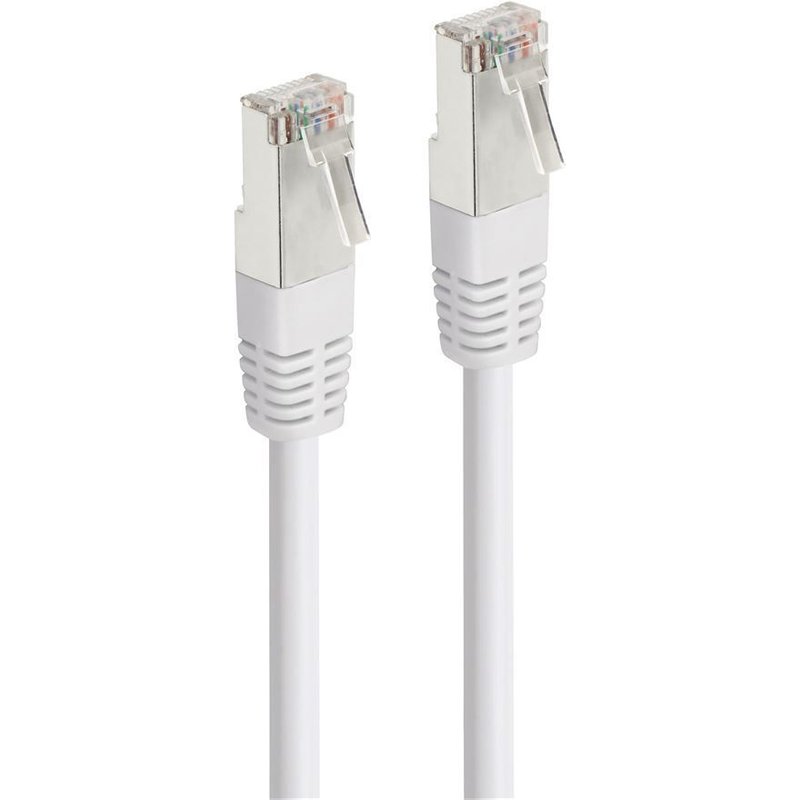 CABLE RJ45 CAT6 DROIT 2M BLANC