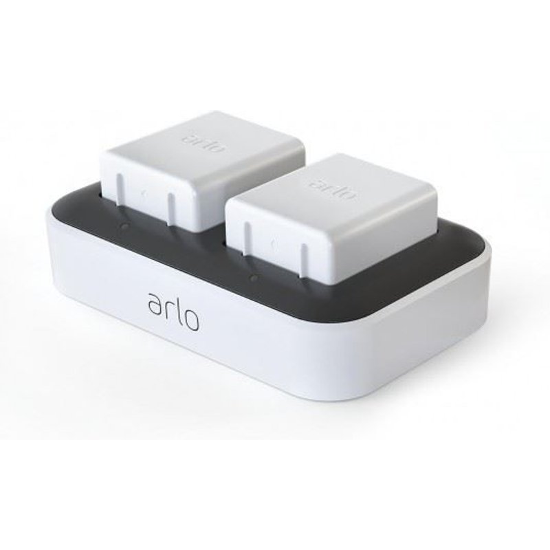 Arlo Ultra Dual Charging Station - Chargeur de batteries - Europe - pour Arlo Pro 3, Pro 3 Floodlight Camera, Pro 4, Pro 5, Ultra 2; Go 2; Ultra