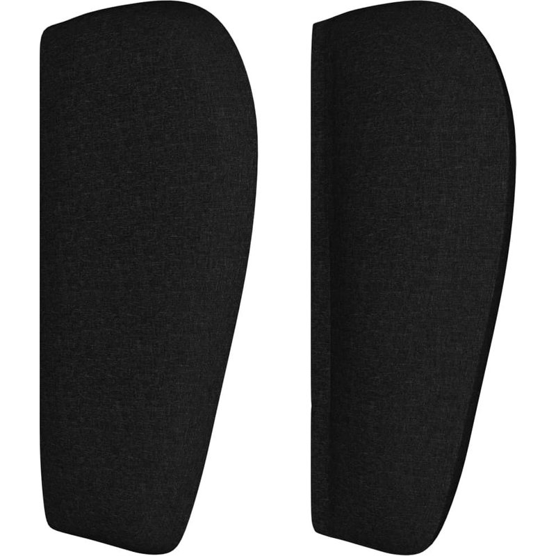 Vidaxl Tête De Lit Avec Oreilles Noir 103x23x78/88 Cm Tissu