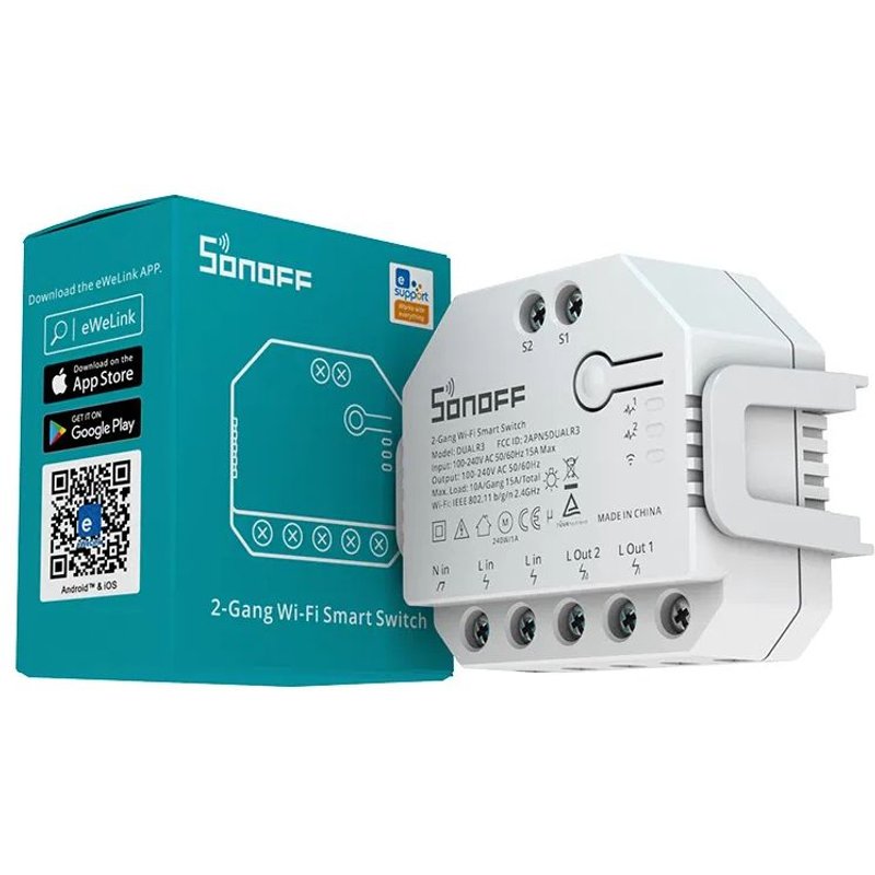 Commutateur intelligent Wifi 2 canaux - SONOFF