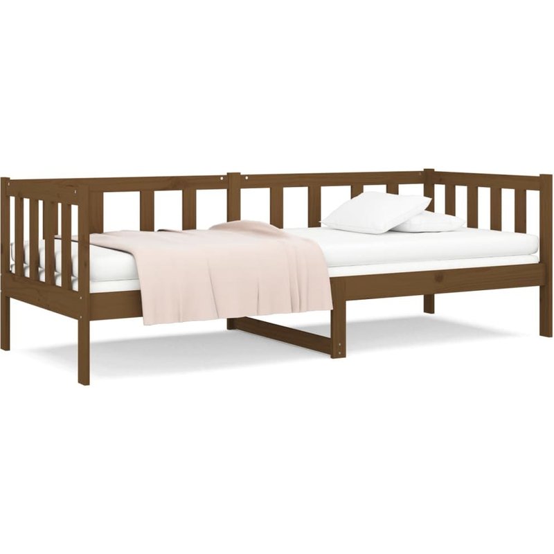 Vidaxl Lit De Jour Marron Miel 80x200 Cm Bois De Pin Massif