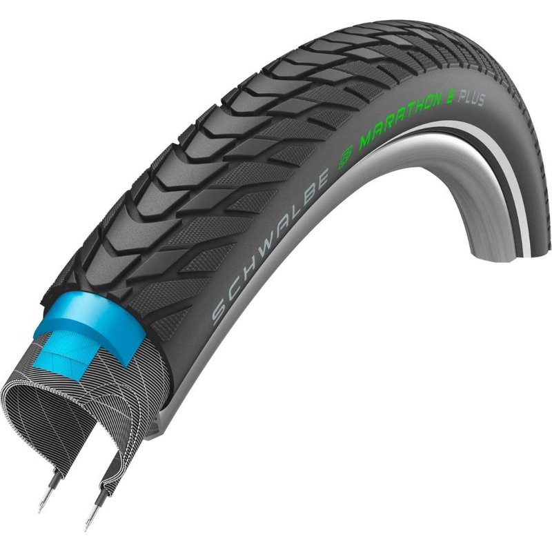 Pneu vélo City/VAE Schwalbe Marathon E-Plus 29x2.00'' TR noir