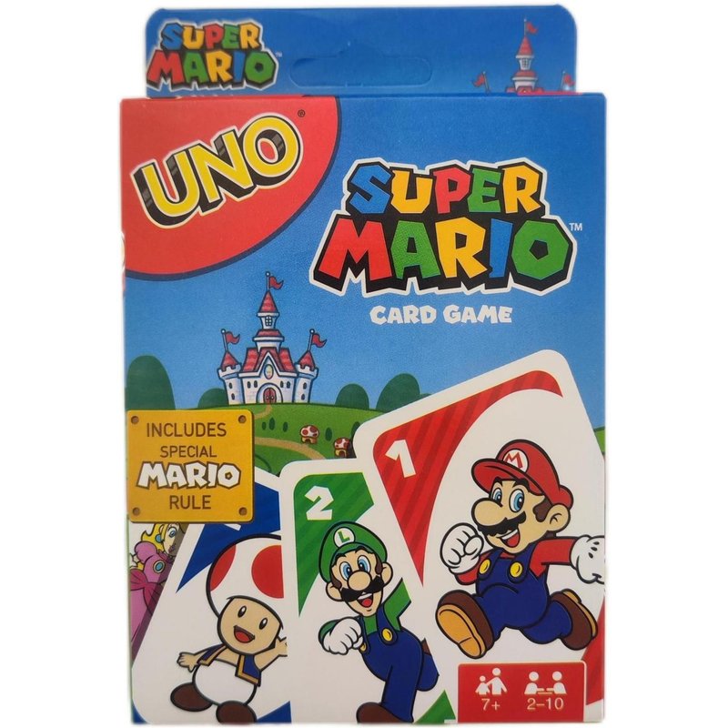 Uno Mattel Games - Uno Super Mario Bros - Jeu De Cartes - Dès 7 Ans
