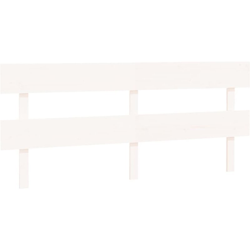 Vidaxl Tête De Lit Blanc 184x3x81 Cm Bois Massif De Pin