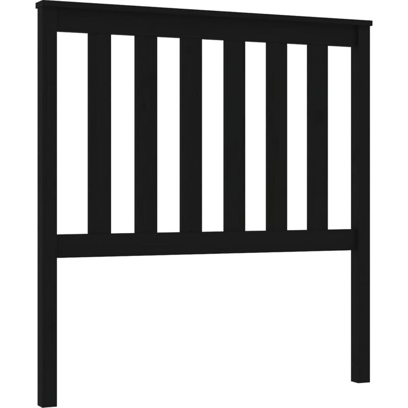 Vidaxl Tête De Lit Noir 96x6x101 Cm Bois Massif De Pin