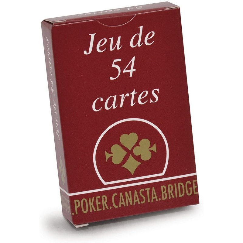 Cartes À Jouer Compétition 54 Cartes, Dos Quadrillé - Étui Carton