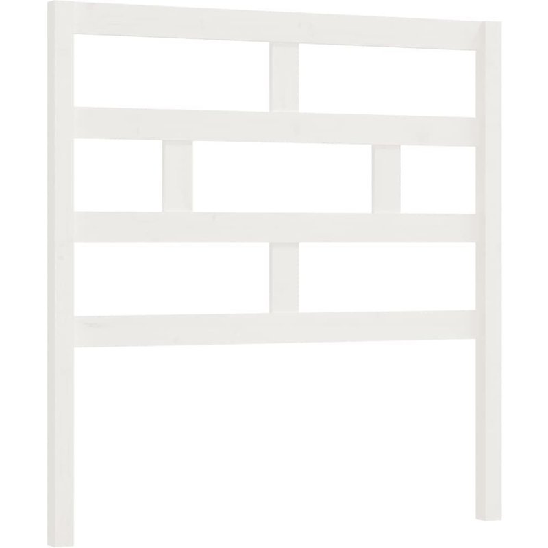 Vidaxl Tête De Lit Blanc 96x4x100 Cm Bois Massif De Pin