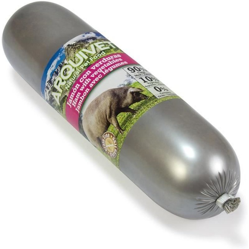 Arquivet Salchicha Jambon Avec Légumes Pour Chiens 500 G