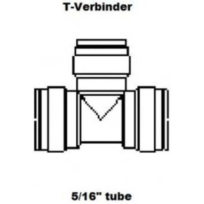 Connecteur pour tuyau 5/16 - ICH-ZAPFE.DE - Droit