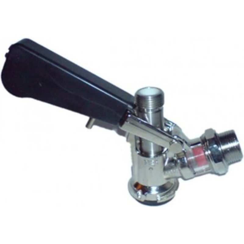 Tete de fut, fermeture du tonneau, raccord type D, sortie supérieure (robinet de cave)