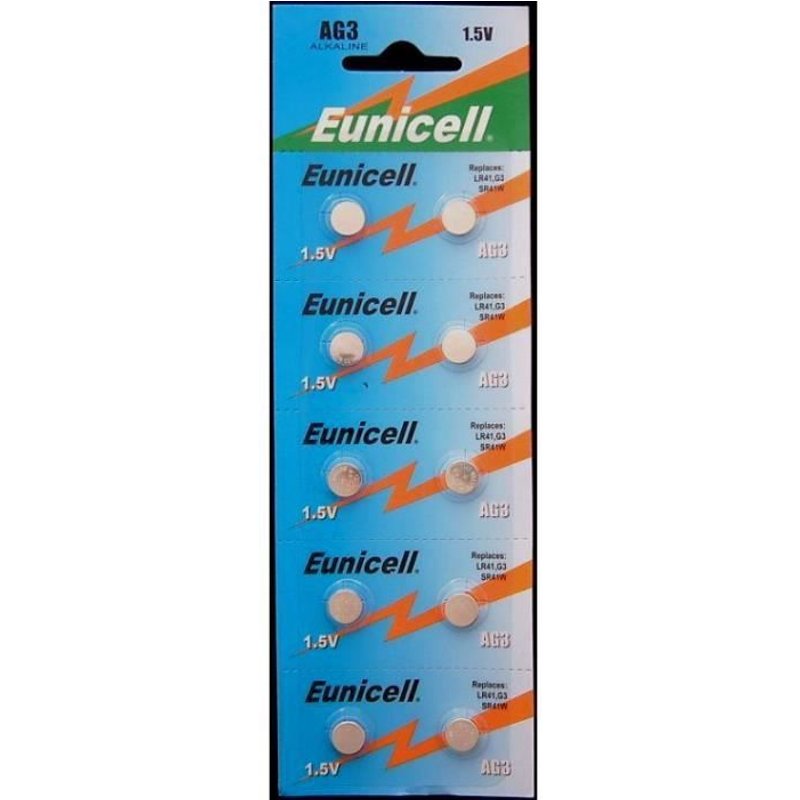 Eunicell 10 PileS Bouton AG3 / 392 / LR41 / SR41SW