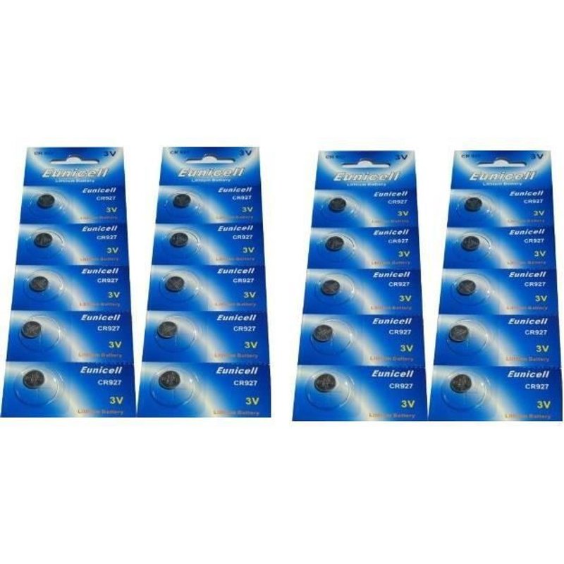 20 PILES CR927 - DL927 - ECR927 - 927 EUNICELL