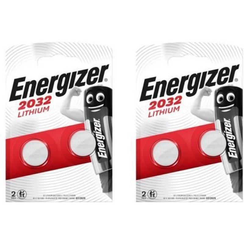 4 piles Energizer CR2032 -
